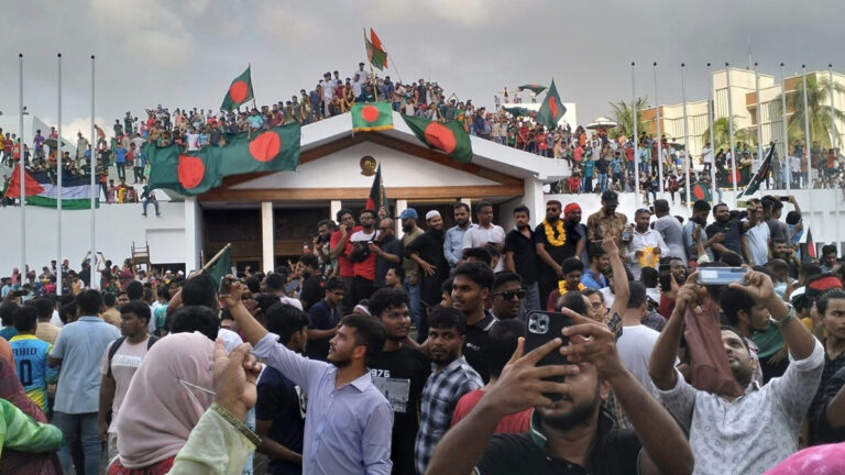 Sheikh Hasina has fled, and the public has taken everything from Ganabhaban